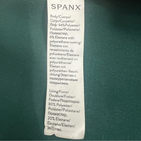 Spanx Faux Leather Patent Compression Liquid Gloss Leggings Green XS Baddie Punk - Picture 7 of 9